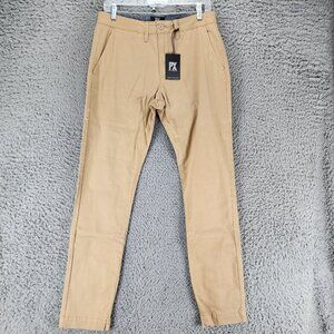 PX Pants Mens 30x34 Tan Stretch Mid Rise Straight Fit Chino *NWT*
